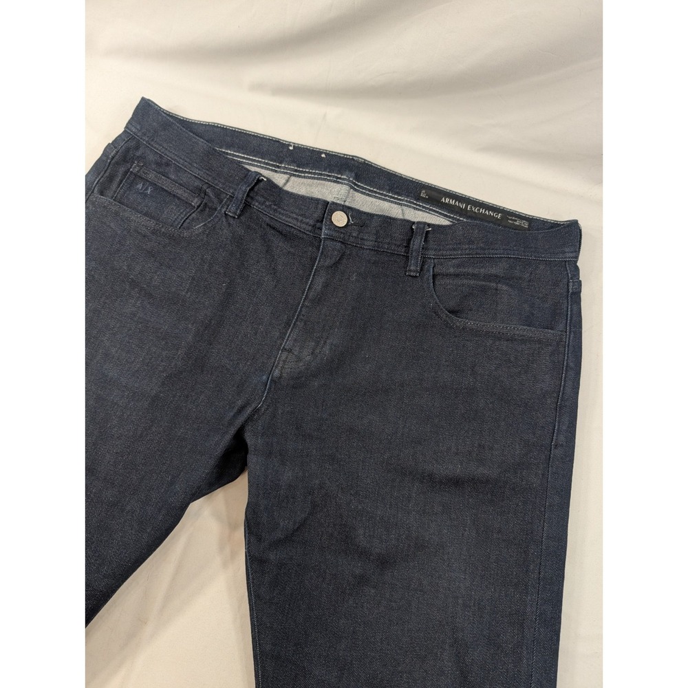 Armani Exchange Men's, J13 Slim Fit 5 Pocket Jeans Raw Navy Size 40x31 (38 Tag)